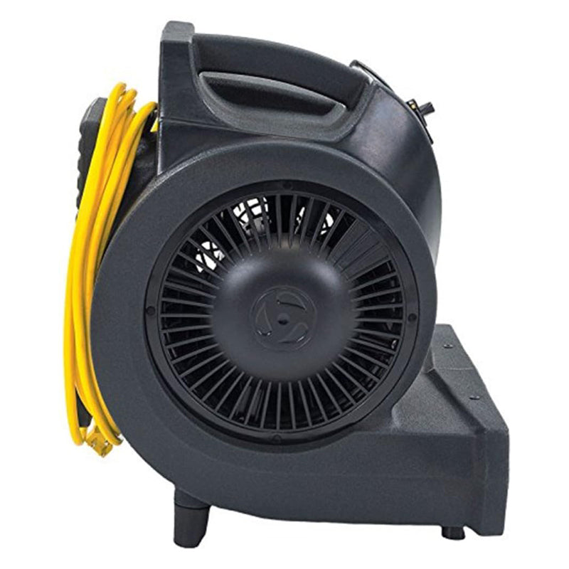 Viper 3-Speed Air Mover, 1/3 HP Motor, (2) GFCI Outlets, 21' Safety Yellow Power Cord