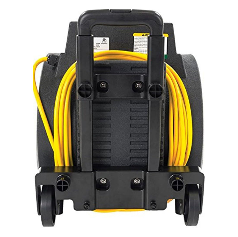 Viper 3-Speed Air Mover, 1/3 HP Motor, (2) GFCI Outlets, 21' Safety Yellow Power Cord