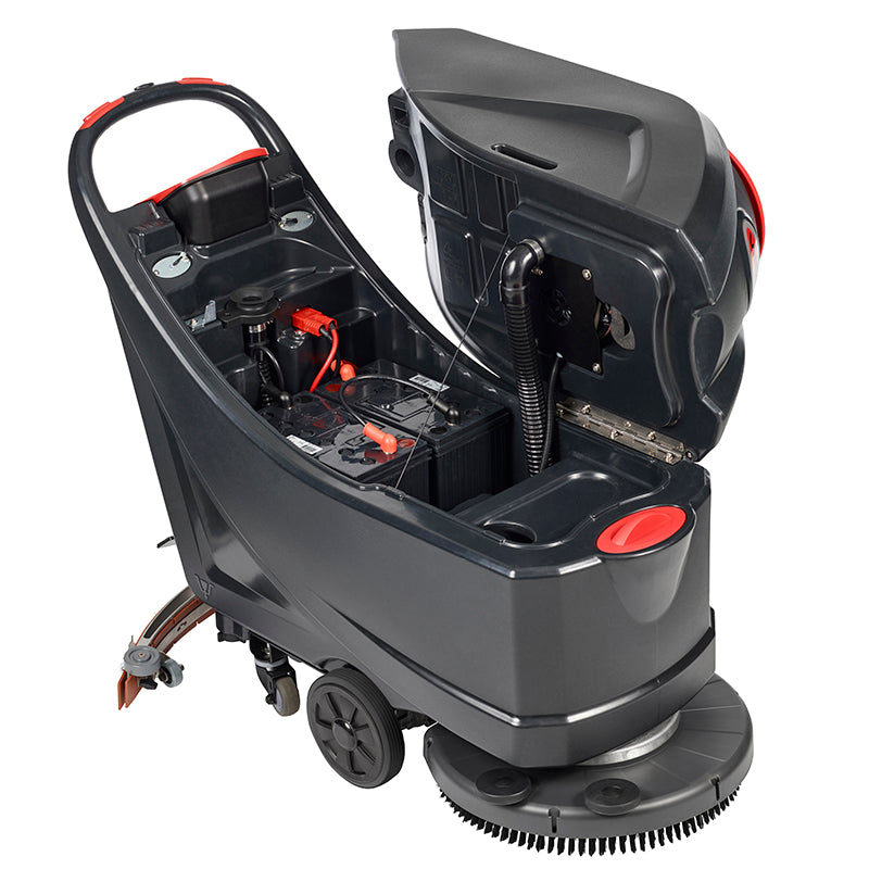 Viper 56384814 AS5160T 20" Cordless Walk Behind Disc Floor Scrubber with Traction Drive - 16 Gallon