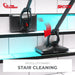 The MotorScrubber compact floor scrubber works on stair cleaning.