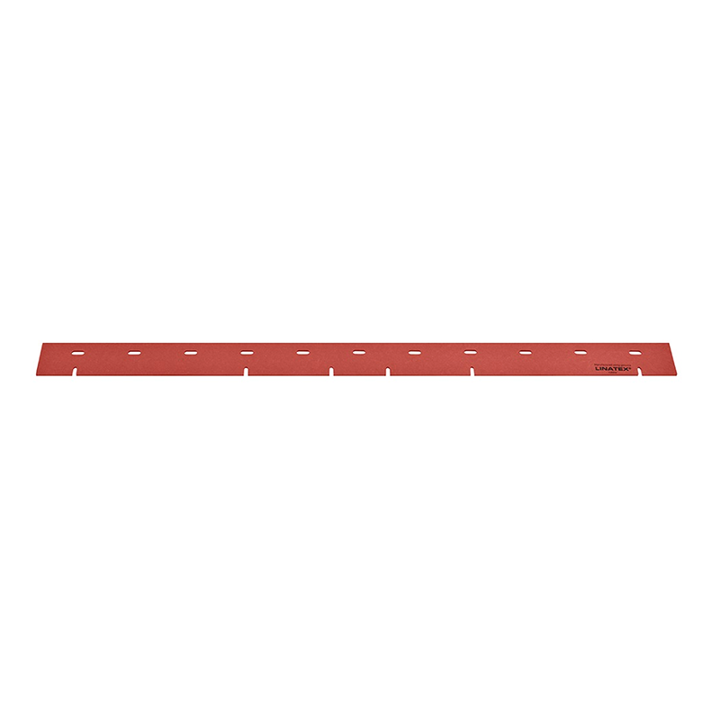 Viper 46" Squeegee Blade, Linatex, RED, Rear