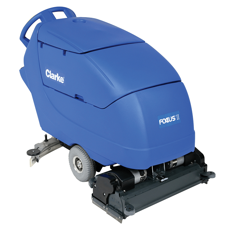 Clarke Cordless Walk Behind Floor Scrubber - Advanced cleaning solution with a 32-inch width, chemical-free operation, and surface preparation system