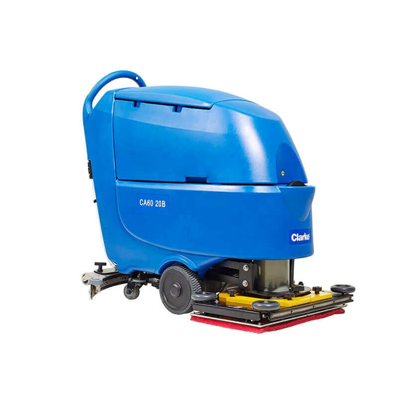 Clarke Cordless Walk Behind Orbital Floor Scrubber - Advanced cleaning solution with a 24-inch AGM orbital brush and chemical-free surface prep, designed for efficient commercial floor maintenance.