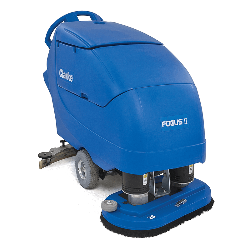 Clarke 05391A Focus II DISC26 26" Cordless Walk Behind Floor Scrubber - Efficient floor cleaning solution with cordless operation, ideal for commercial use.