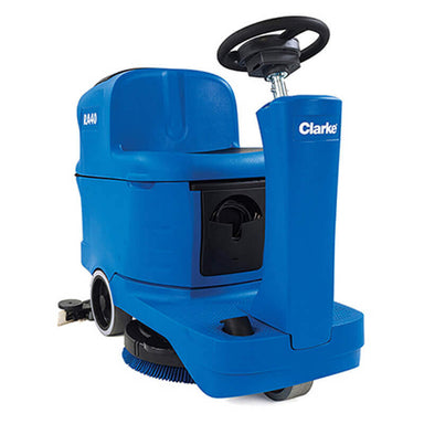 Clarke Cordless Ride-On Disc Floor Scrubber - Advanced cleaning solution with a 20-inch disc and chemical mixing system, designed for efficient commercial floor maintenance.