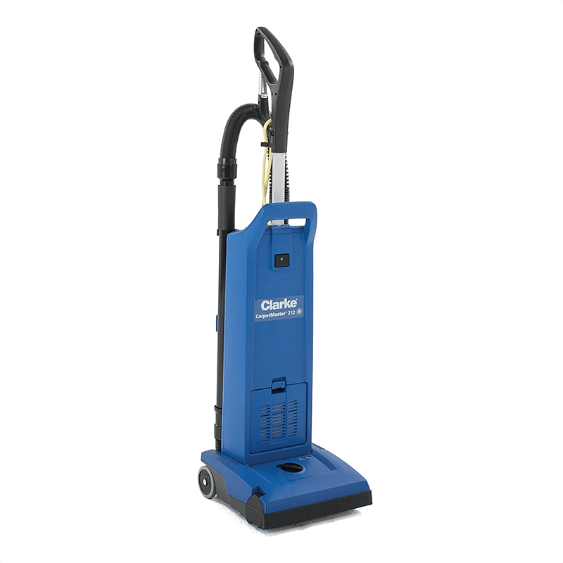 Professional-grade Clarke CarpetMaster 212 Dual Motor Upright Vacuum - Efficient cleaning for carpets and floors.