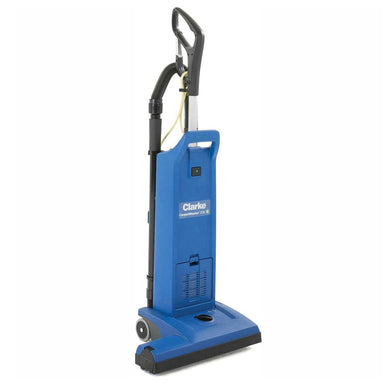 Professional-grade Clarke CarpetMaster 218 Dual Motor Upright Vacuum - Efficient cleaning for carpets and floors.