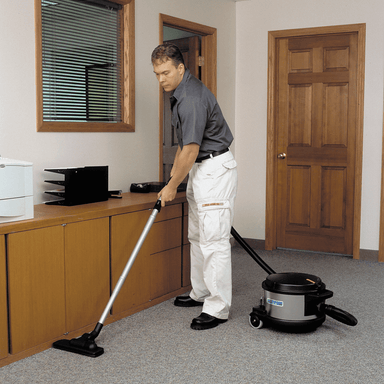 Professional-grade Clarke Canister Vacuum with Optional HEPA Filter - One Speed: Efficient cleaning solution for home or commercial use.