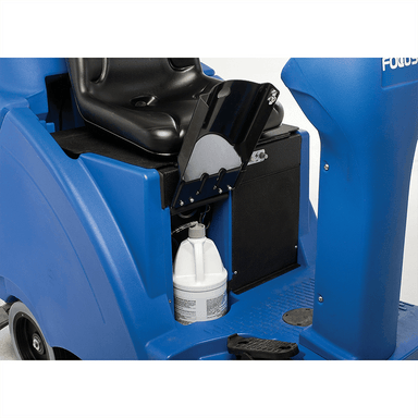 Clarke 56114031 Focus II R 34D 34" Cordless Ride-On Orbital Floor Scrubber - Professional-grade floor scrubber for efficient cleaning with 31-gallon tank.