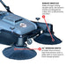 Tomahawk Commercial 38" Push Sweeper with Triple Power Brooms